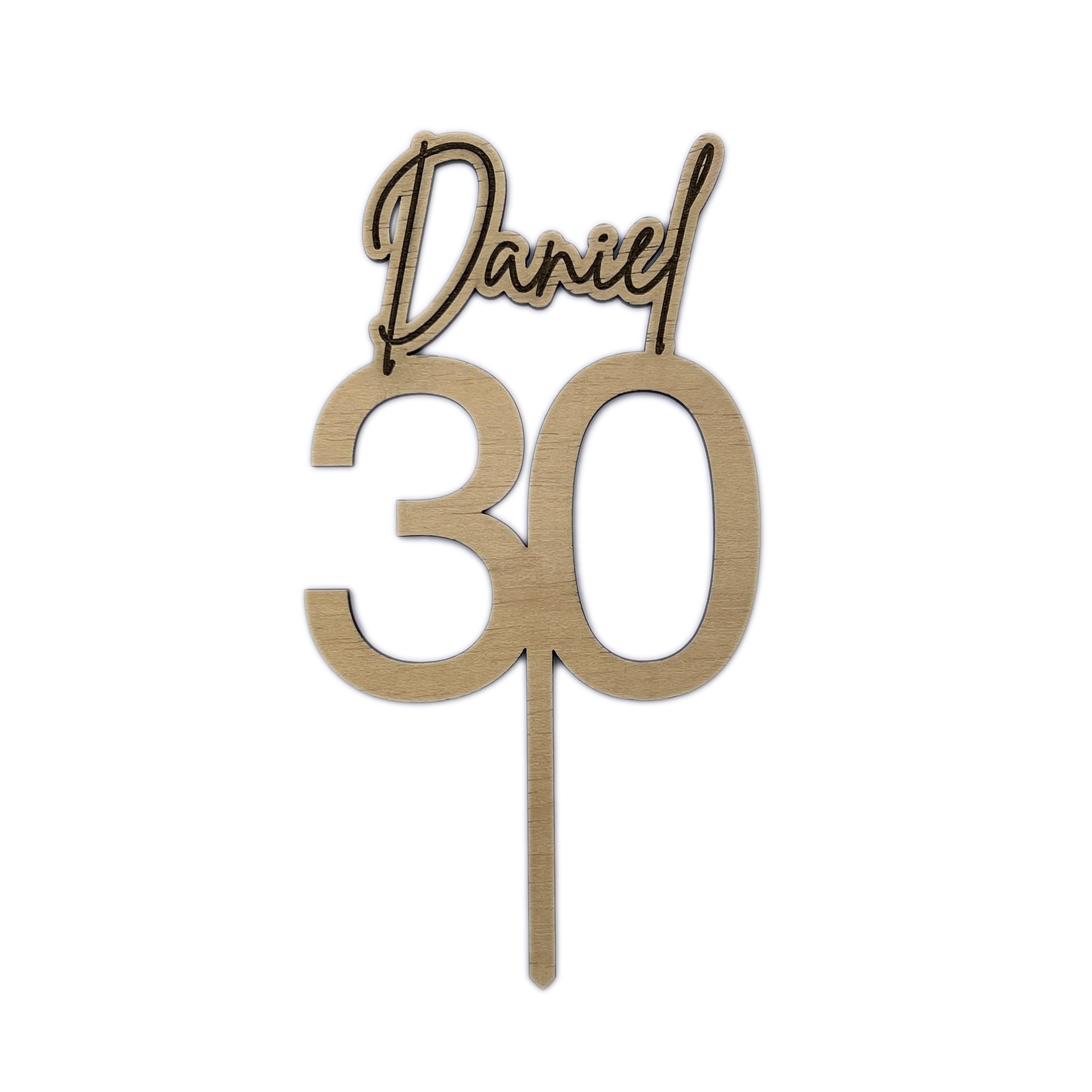 Topper pastel de madera