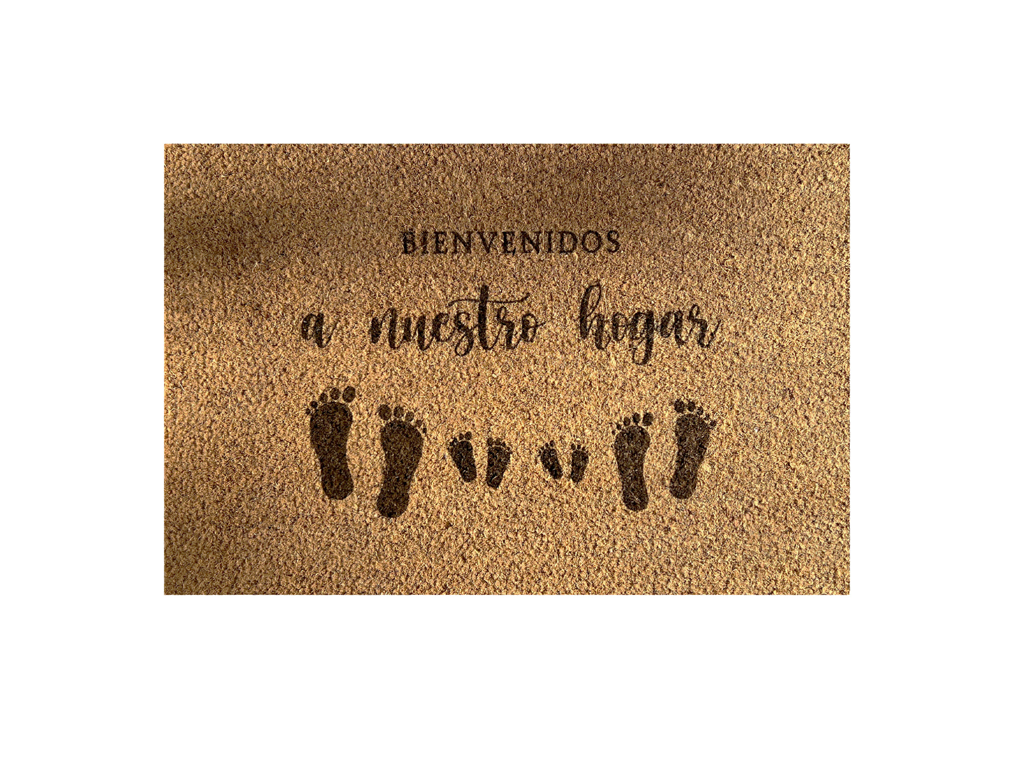 Felpudo bienvenido a nuestro hogar